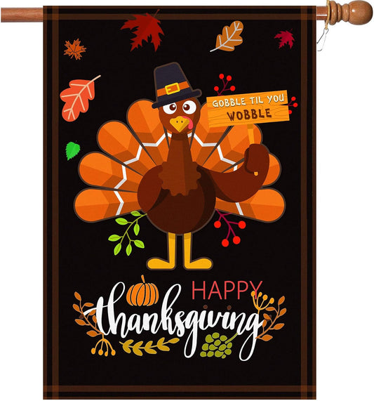 Happy Thanksgiving Flags (28 X 40 Inch)