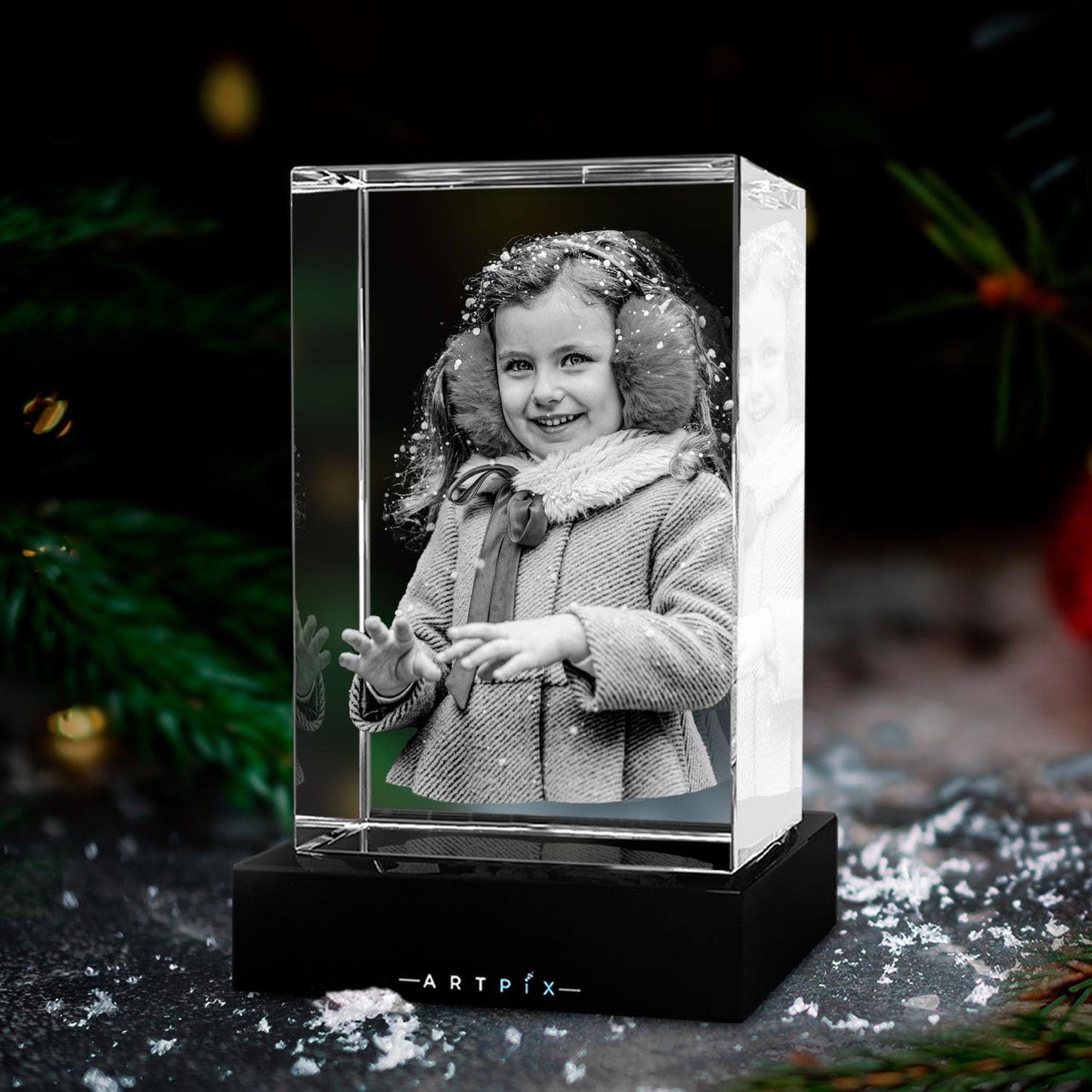 3D Crystal Photo (Great Personalized Customized Gift With Your Own Photo)