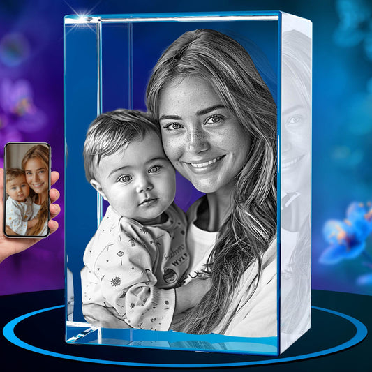 3D Crystal Photo (Great Personalized Customized Gift With Your Own Photo)
