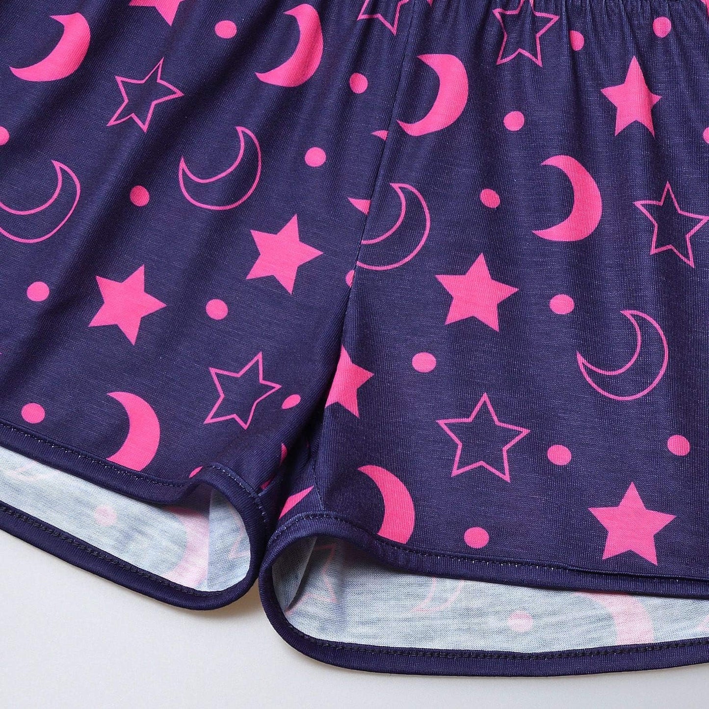 Girls Short-Sleeved Two-Piece Pajamas Set