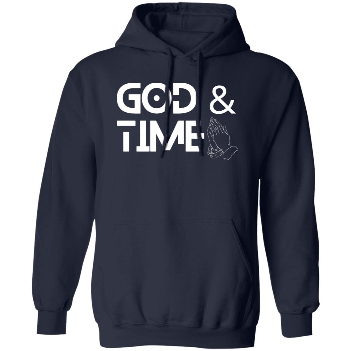 God & Time (white print) Hoodie