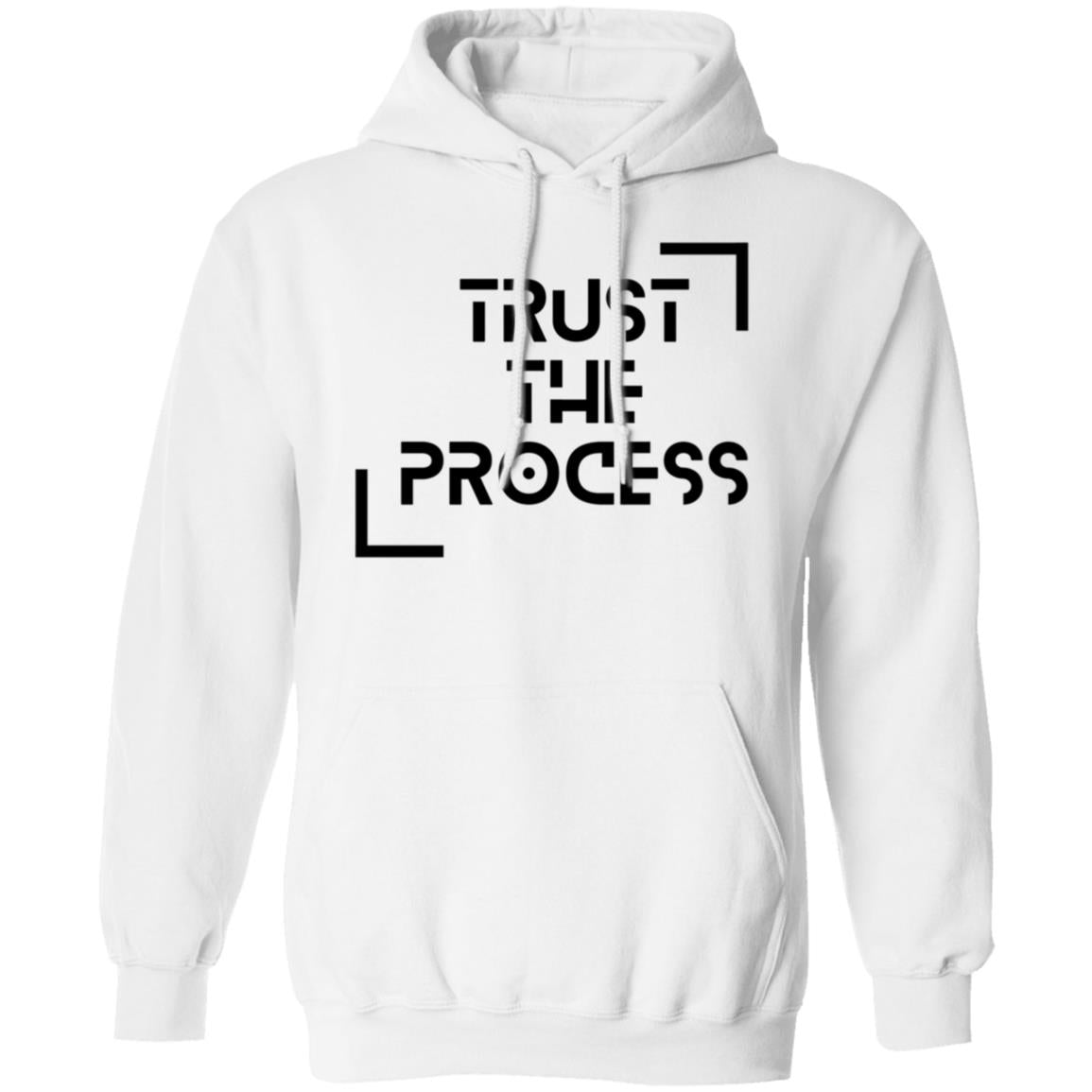 Trust the Process Pullover Hoodie (Black Print)