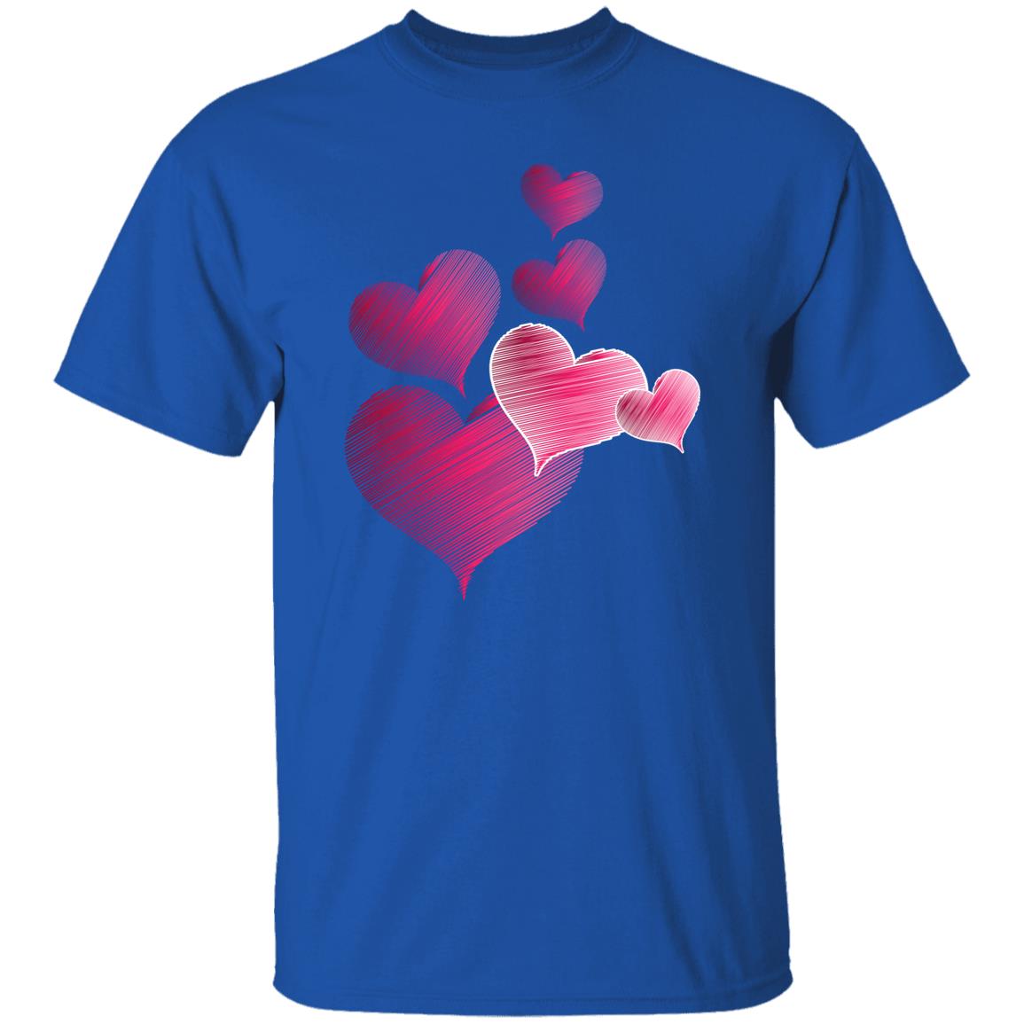Floating Hearts G500 5.3 oz. T-Shirt