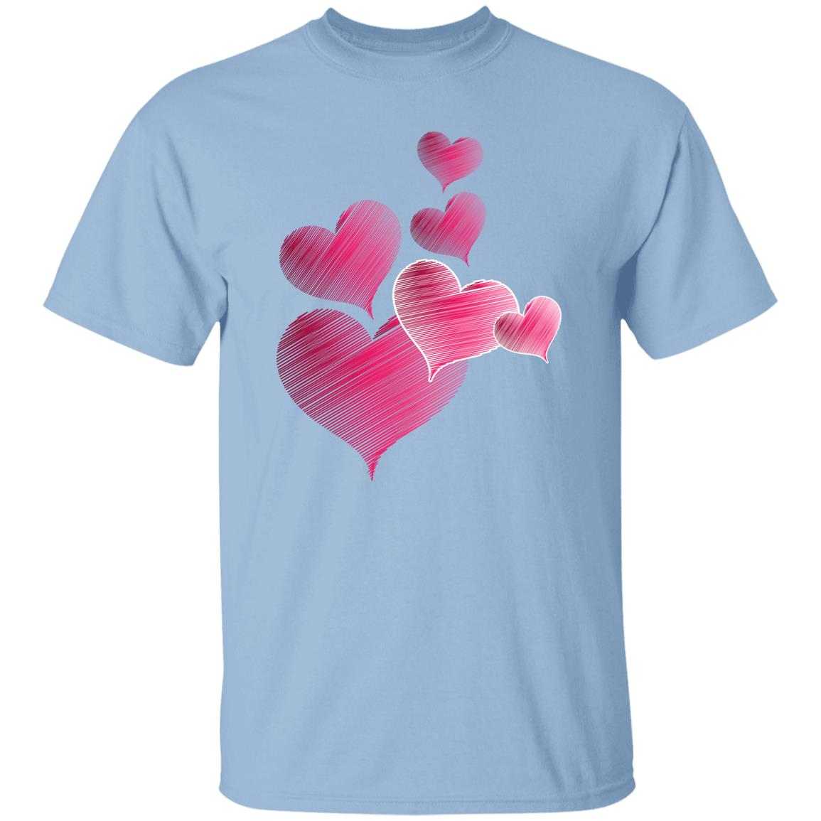 Floating Hearts G500 5.3 oz. T-Shirt