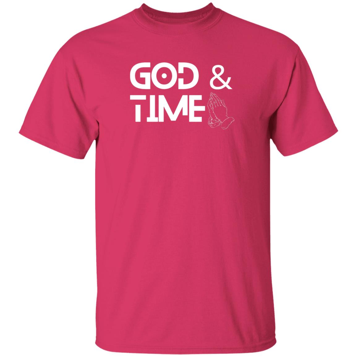 God & Time (white print) T-Shirt