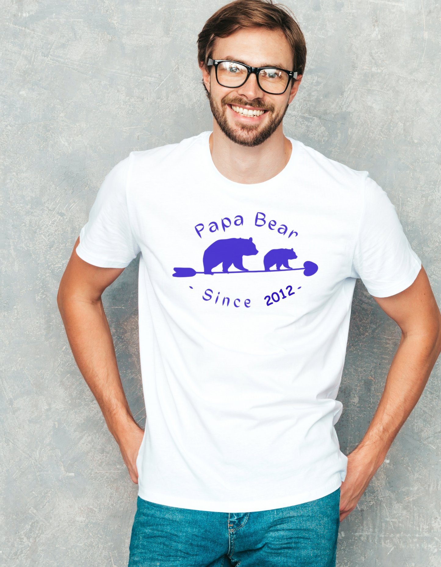 [Personalized] Papa Bear T-Shirt