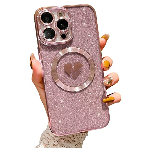 Sparkle Heart phone case (Compatible with iPhone 15 Pro Max - 6.7 Inch)