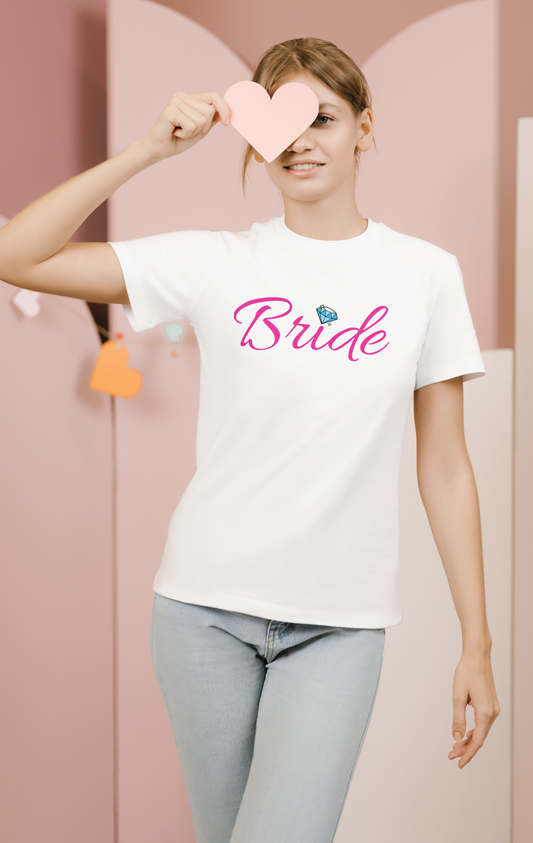 Bride (Pink Print) G500 5.3 oz. T-Shirt