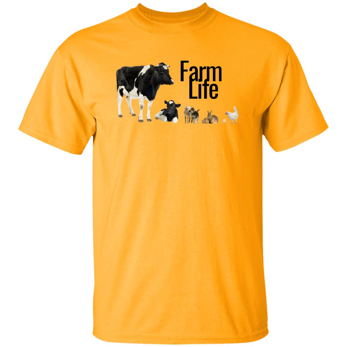 Farm Life (Black Print) G500 5.3 oz. T-Shirt