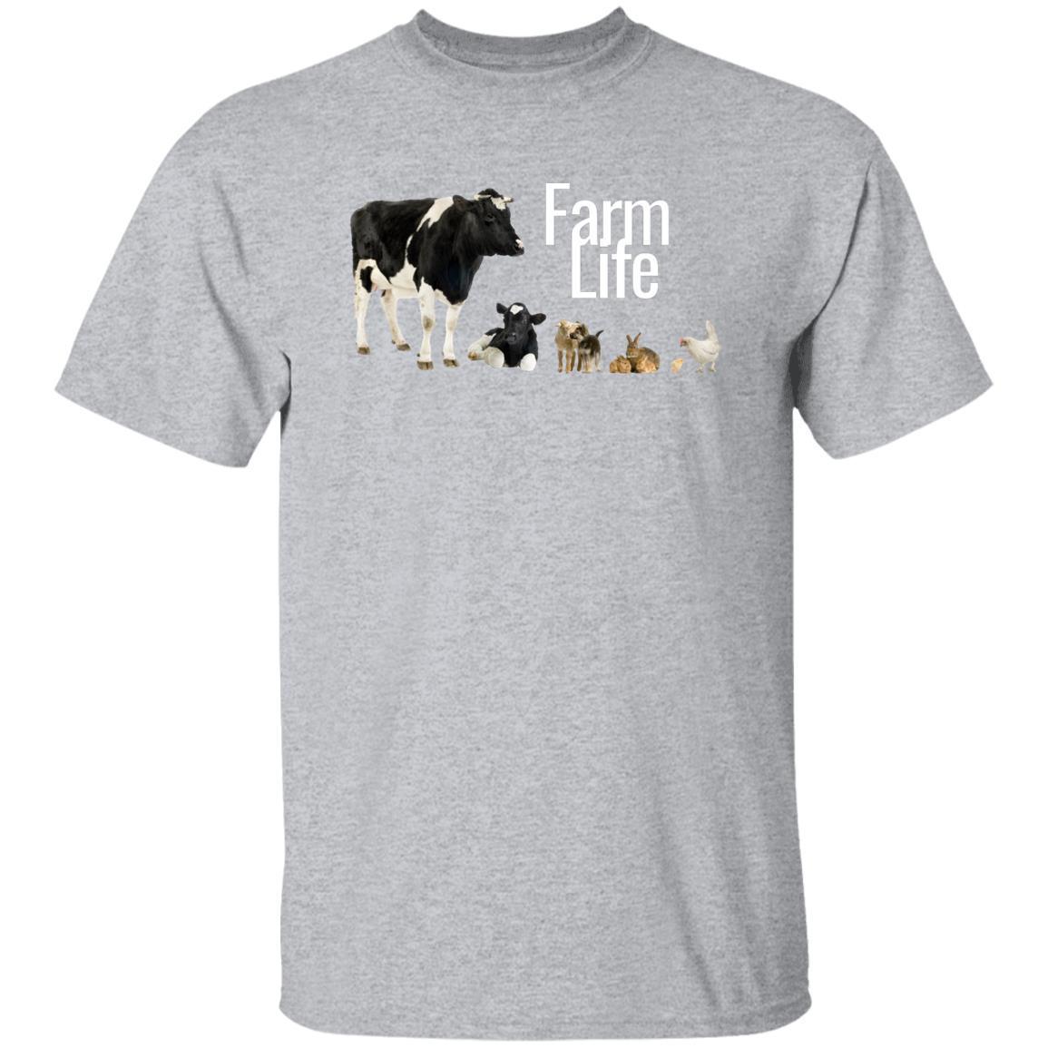 Farm Life (White Print) G500 5.3 oz. T-Shirt
