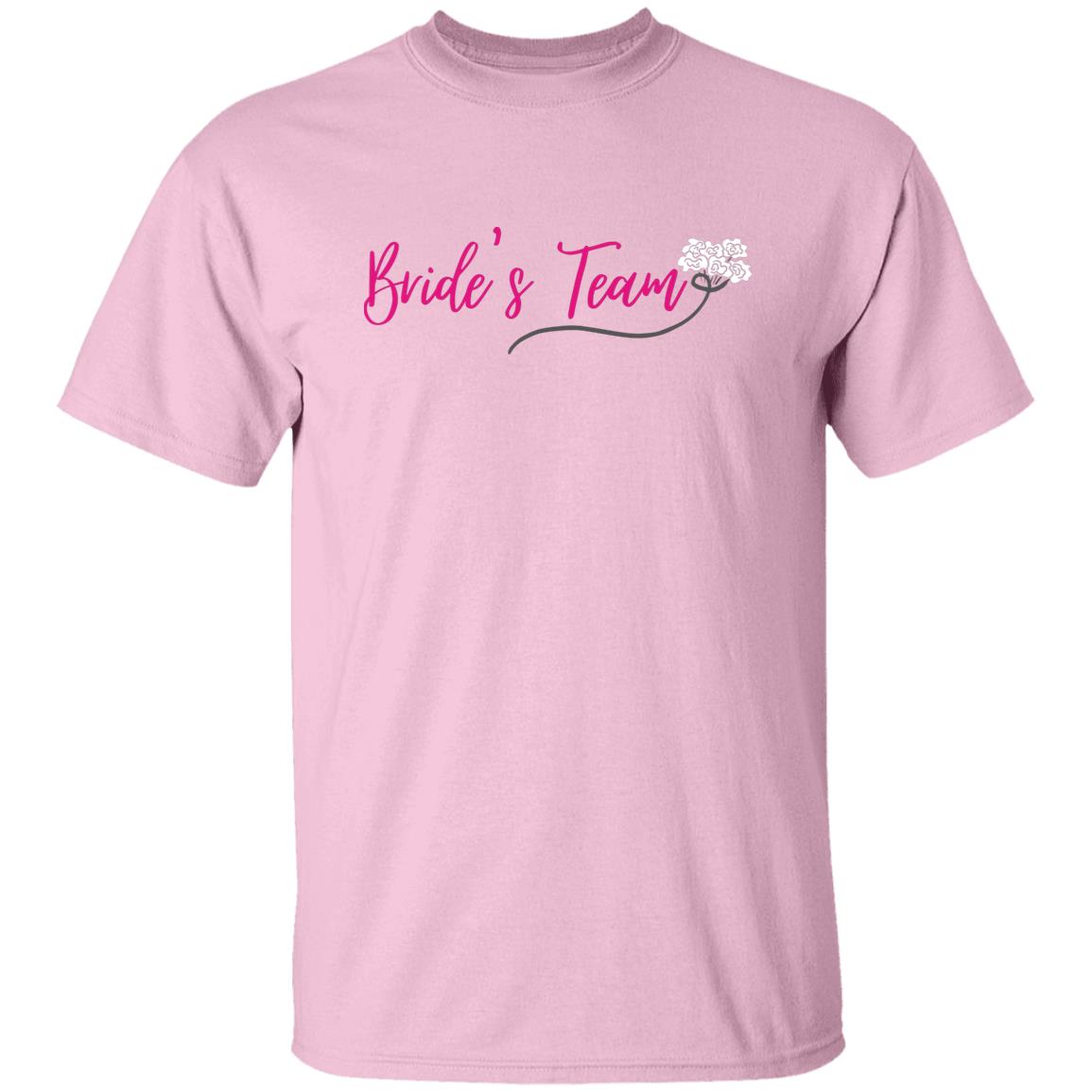 Bride's Team (Pink Print) G500 5.3 oz. T-Shirt
