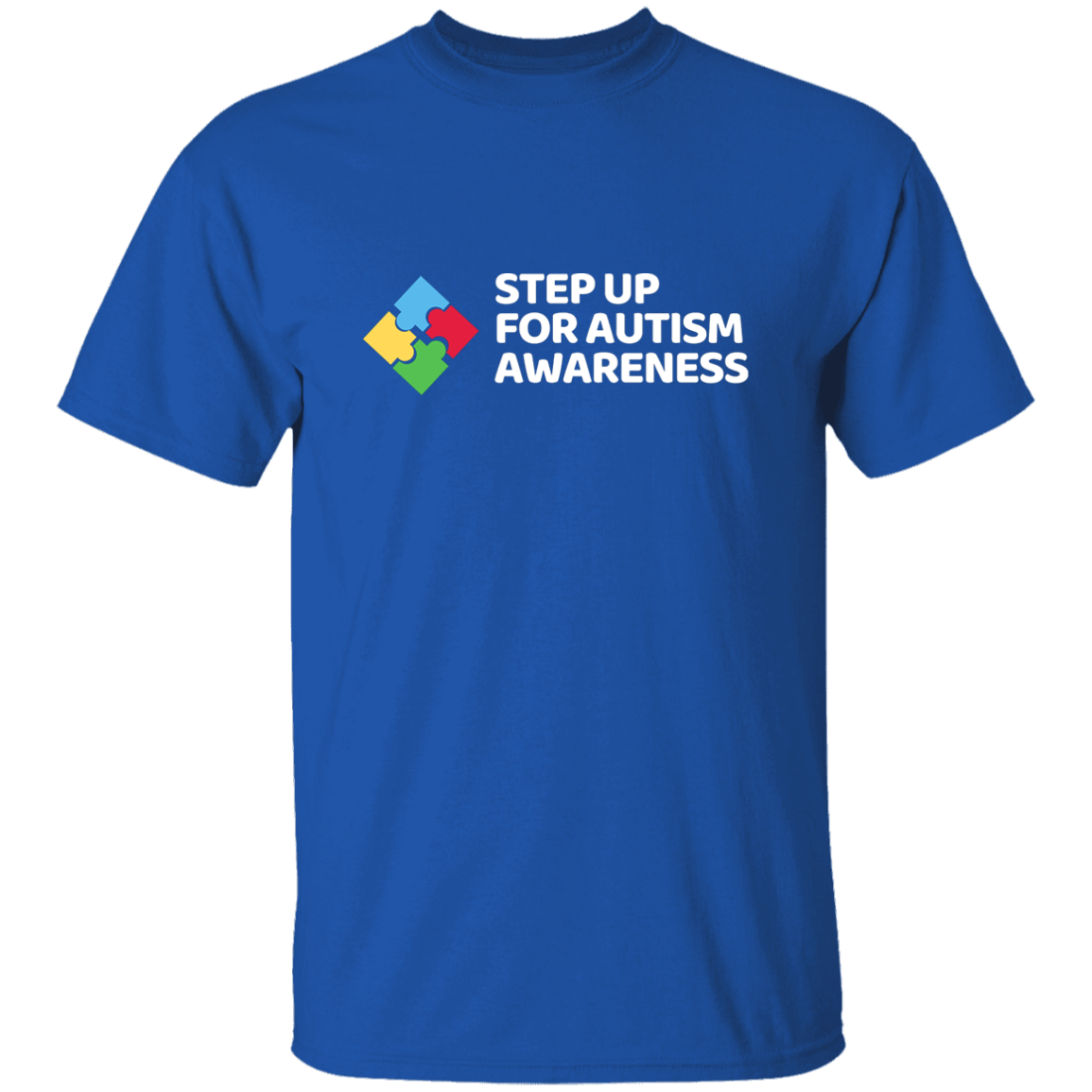 Autism Awareness (White Print) G500 5.3 oz. T-Shirt